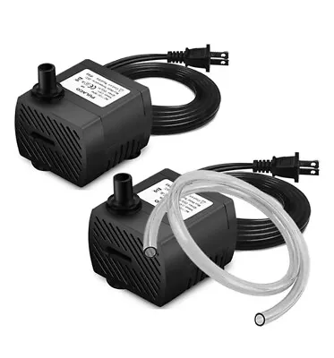 2Pcs 95GPH 5W Mini Submersible Water Pump For Aquarium Fish Tank Pond Fountain • $17.78