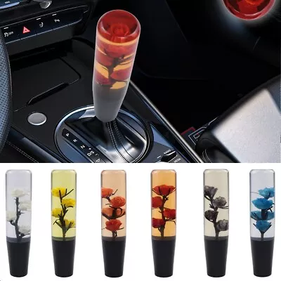 VIP 20CM JDM Clear Real Flowers Manual Gear Stick Shift Knob Lever Shifter • $25