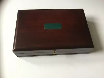 Wood Jewelry Box MTG Reed & Barton Mahogany Color With Velvet Lined. • $42