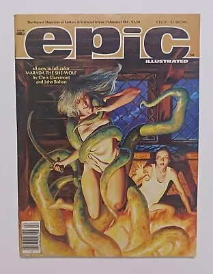 Epic Illustrated #22 Magazine February 1984 Marada The She-wolf Vg • $9.95