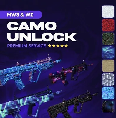 Unlock All Camos Mw3/wz3 • $19.41