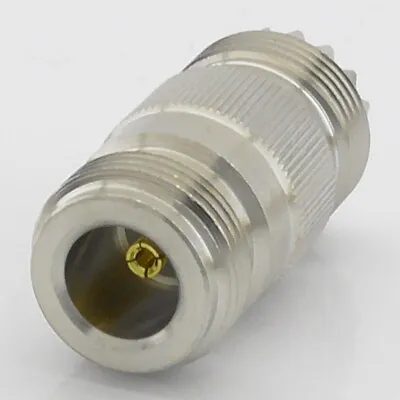 N Type Female To SO239 UHF Socket Adaptor PL259 Coupler Barrel Joiner • £4.99