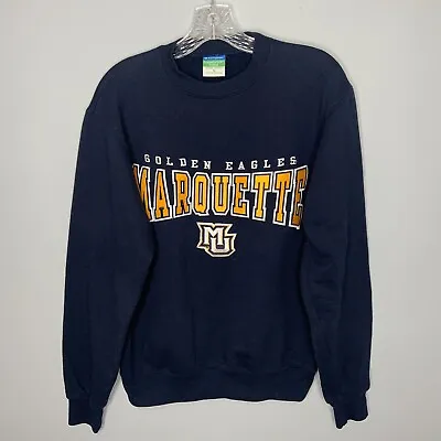 Marquette University Sweatshirt Champion Golden Eagles Adult Small Blue College • $21.97