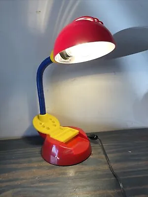 Memphis Milano Gooseneck Desk Lamp Primary Colors Vtg 80s Organizer Sottsass Era • $60