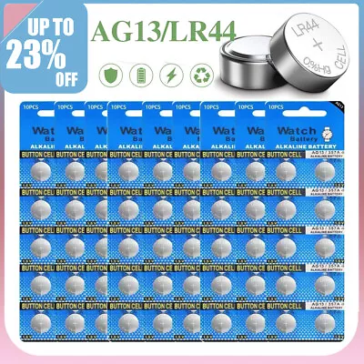 100X LR44 AG13 Battery A76 Quality Button / Coin Cell Batteries Pack Batteries • £1.99