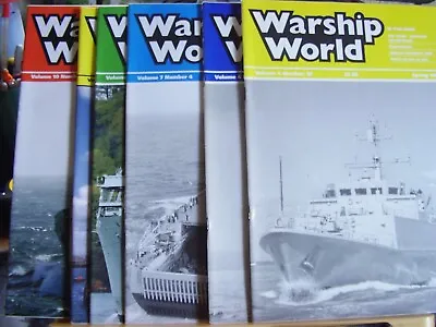 Job Lot X 6 Warship World War Military Magazines 1994 2001 2006 2007 • £7.50