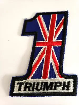 Vintage Triumph Motorcycle Patch • $5