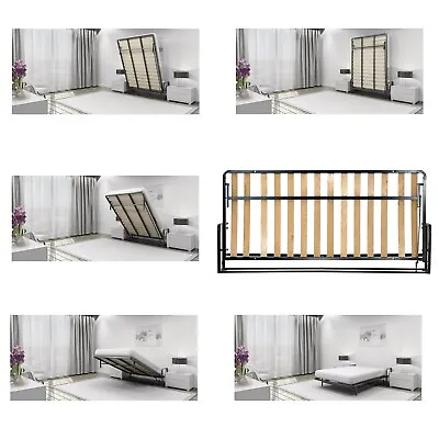 Classic Single Wall Bed Horizontal Folding Bed Pull Down Murphy Bed Clearance • £529