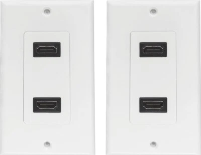 $13.99 • Buy HDMI Wall Plate Wall Outlet Panel For Home Theater HDMI Socket-White