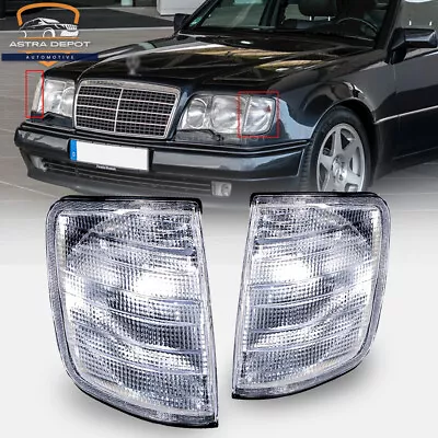2X Clear Lens Turn Signal Lights For Mercedes W124 E500 300E 400E 500E 1985-1995 • $32.98