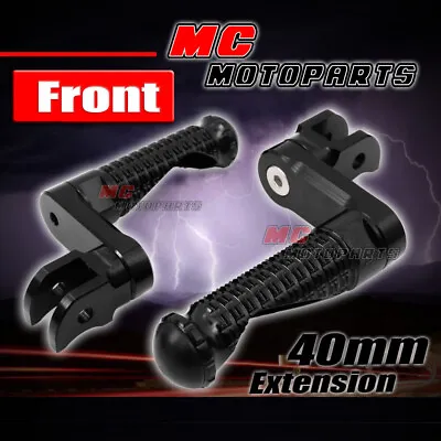 Black 40mm Lowering Front Foot Pegs For YZF R1 04-07 08 09 10 11 12 13 14 -MC • $50.31