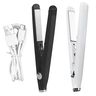 Mini Flat Iron For Short Hair 2 In 1 Hair Straightener And Curler Travel Size • $17