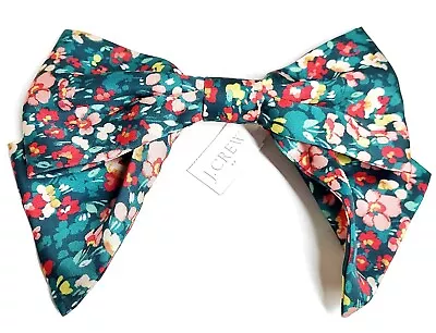 J.Crew Factory Large Floral Hair Barrette Clip Old Forest Coral Multi-Color NWT • $22