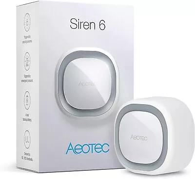 $79.99 • Buy ~NEW~ Aeotec Siren 6, Z-Wave Plus Siren/Doorbell/Alert Chime [ZW164]