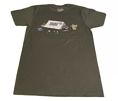 Vacation For Life S Cool Camping Outdoors Fishing Olive Green T-Shirt New • $14.95