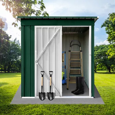 5 X 4 FT Outdoor Storage Shed Lockable Door Tool Sheds House With Floor Kit • $199.99