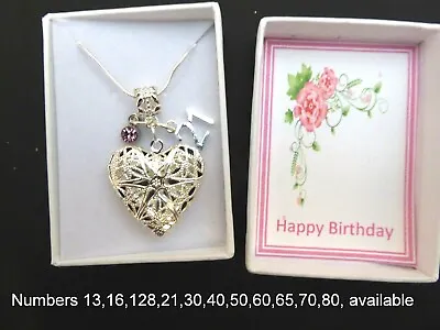 £6.99 • Buy 13th 16th 18th 21st 30th 40th 50th 60th ++ Birthday Necklace Gift Happy Birthday