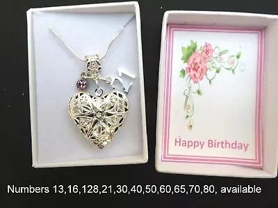 13th 16th 18th 21st 30th 40th 50th 60th ++ Birthday Necklace Gift Happy Birthday • £7.49