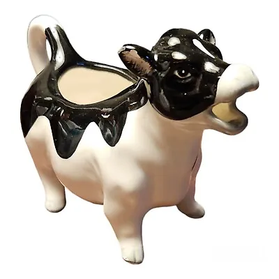 Otagiri Cow Creamer Japan Black And White Milk Cow 5.5 X 3.75 X 2.25  Vintage • $13.99
