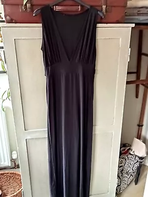 Black Slinky Maxi Underdress Night Wear • £10