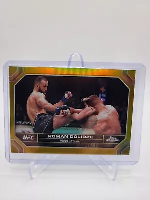 2024 Topps Chrome UFC No. 167 Roman Dolidze Gold Refractor 14/50 • $50