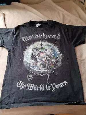 Motörhead England Tour Rock Band Black Men’s T-Shirt Size M • $35