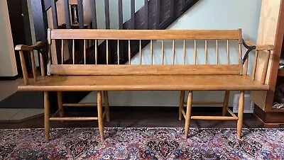 Antique Reversible Railroad Train Station Depot Bench • $749