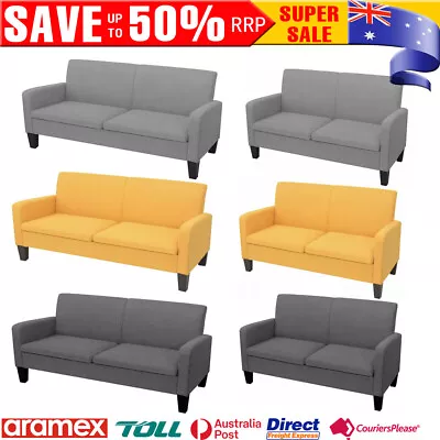 2/3 Seater Sofa Couch Armchair Fabric Sitting Seat Living Room Decor 135/180 Cm • $438.79