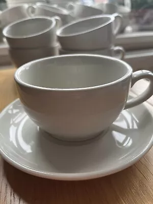 Cappuccino Cup And Saucer Olympia Porcelain 285ml Coffee Cup Barista • £4.95