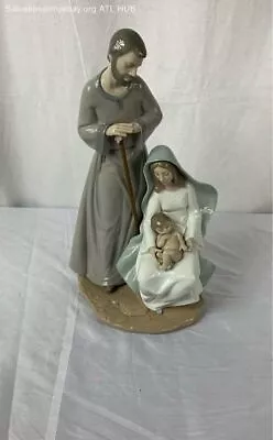 Nao Hand Made In Spain By Lladro The Holy Family Figurine 14  W Box Staff Damage • $29.99