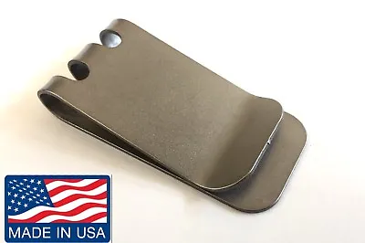 TItanium Money Clip. EDC Groomsmen Gift Jet Engine Pilot HGU Firefighter USA. • $19.99