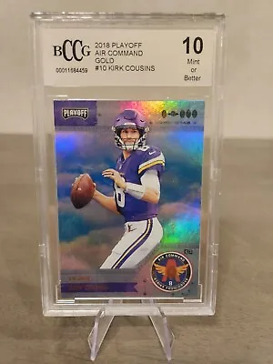 2018 Playoff Kirk Cousins Gold Air Command #10 BCCG 10 Vikings • $21.99