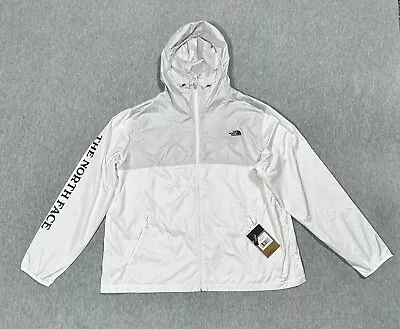 New The North Face Cyclone Hoodie Men's XXL  Tin Grey TNF White Sleeve Graphic • $68