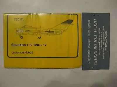 Propagteam # 72017--1/72 Scale--mig-17 Decal Sheet--$2.00 Shipping • $3