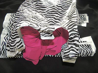 $13.95 • Buy 100 Zebra Plastic T-Shirt Bags 8x5x16 Wholesale Animal WHandle Retail Gift Bags