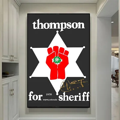 $16.50 • Buy Thompson For Sheriff Poster Hunter S. Thompson Signature Poster