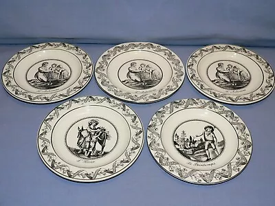 5 MOTTAHEDEH ITALY CREIL REPRODUCTION B & B / SIDE / DESSERT PLATES 5-1/2 D • $19.99