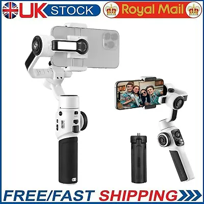 Zhiyun Smooth 5S White Gimbal Stabilizer For Smartphones IPhone 14 13 12 Pro Max • £135