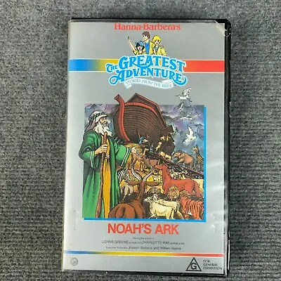 VHS Hanna Barbera's Noah's Ark The Greatest Adventure 1987 Big Box Video • $21.88