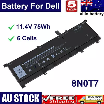 8N0T7 Battery For Dell XPS 15 9575 Series Precision 9575 5530 2-in-1 TMFYT 75Wh • $55.99