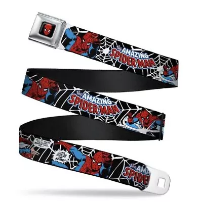 Buckle Down Marvel Spiderman In Action2 Seatbelt Mens Belt WSPD031 • $26.99