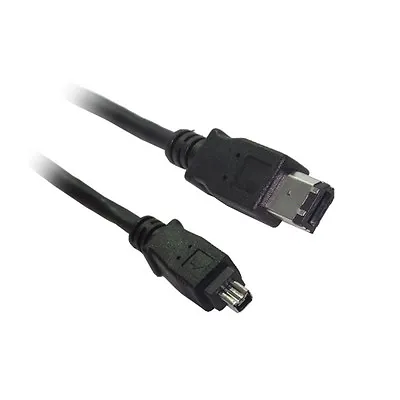 £3.49 • Buy 1M 6 Pin To 4 Pin Firewire IEEE1394 ILink DV Camera Cable Lead One Metre Short 