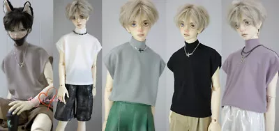 1/4 1/3 Uncle ID BJD Doll Clothes T-shirt Top Turtle Neck Fake Sleeve Good Drape • $16.50