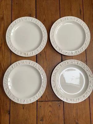 £40 • Buy Wedgwood Embossed Queens Ware Pattern 2243 Small Dinner Plate 24cm Ivory X4 Vine