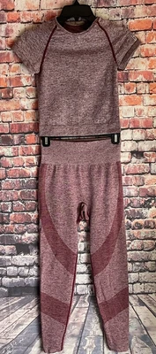 $29.95 • Buy PINK Victoria's Secret Seamless Crop Top & Leggings Outfit Size S/P