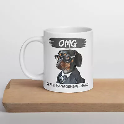 Dog Cup Dachshund Boss Gift Mug Tea Coffee Ceramic Puppy Lover Genius 11oz • $19.19