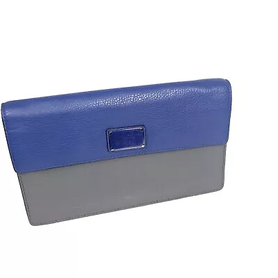 Marc By Marc Jacobs Standard Supply Periwinkle And Gray Pebble Leather Clutch • $45