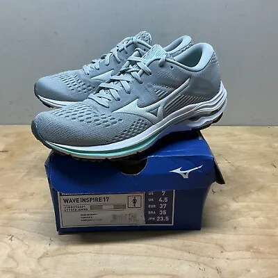 Mizuno Wave Inspire 17 Waveknit Running Shoes Women's Size 7 Gray • $35.95