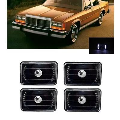 For Ford LTD Crown Victoria Mustang Granada 4pcs 4x6'' LED Headlights HeadLamp • $39.99