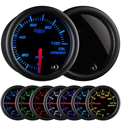 52mm GlowShift Tinted 7 Electronic Oil Pressure PSI Gauge W 7 Color LED Display • $92.99